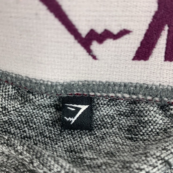 GYMSHARK Leggings Size Small Heather Purple gray with stretch Designer Workout - Picture 6 of 14